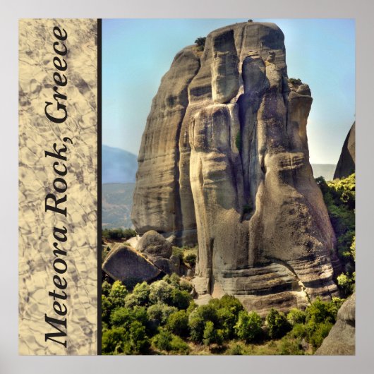 Meteora Rock, Griechenland Foto Poster (Vorne)