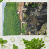 Meteora - Thessaly Geschirrtuch (Gefaltet)