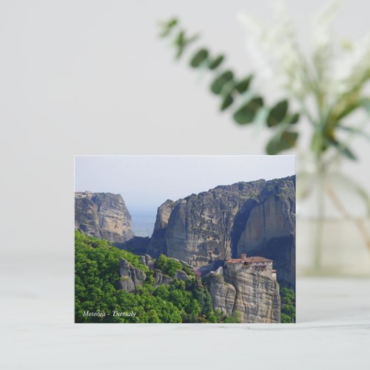 Meteora - Thessaly Postkarte (Stehend Vorderseite)