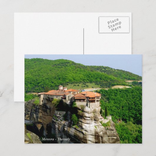 Meteora - Thessaly Postkarte (Vorne/Hinten)