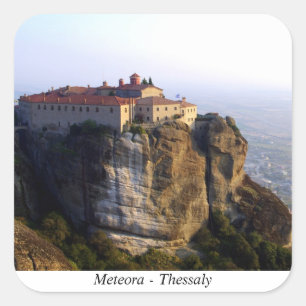 Meteora - Thessaly Quadratischer Aufkleber