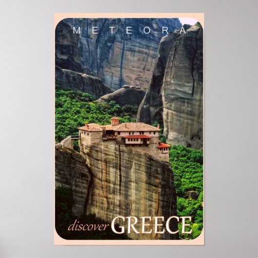 Meteora Travel Poster (Vorne)