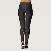 Meteordusche im Dunklen Himmel Leggings (Rückseite)