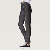 Meteordusche im Dunklen Himmel Leggings (Links)