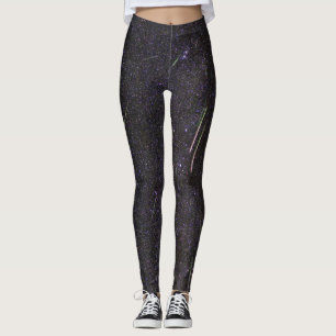 Meteordusche im Dunklen Himmel Leggings