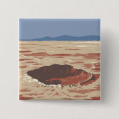 Meteoritenkrater Button (Vorderseite)