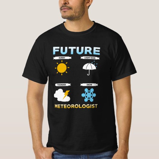 Meteorologe Bildung Gift T-Shirt (Vorderseite)