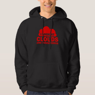 Meteorologe Coole Chaser-Wettervorhersage Wolken Hoodie