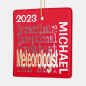 Meteorologe Extraordinaire CUSTOM Keramikornament (Links)