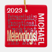 Meteorologe Extraordinaire CUSTOM Keramikornament (Vorderseite)