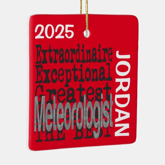 Meteorologe Extraordinaire CUSTOM Keramikornament (Rechts)