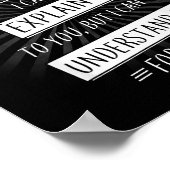 Meteorologe Geschenk Lustiges Design mit Meteorolo Poster (Ecke)