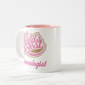 Meteorologe-Geschenk (Welten am besten) Zweifarbige Tasse (Vorderseite Links)