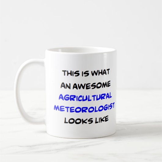 Meteorologe in der Landwirtschaft, phantastisch Kaffeetasse (Links)