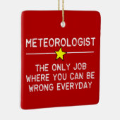 Meteorologe Job Keramikornament (Rechts)