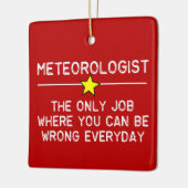 Meteorologe Job Keramikornament (Links)