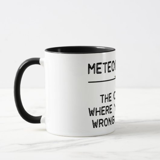 Meteorologe Job Tasse (Links)