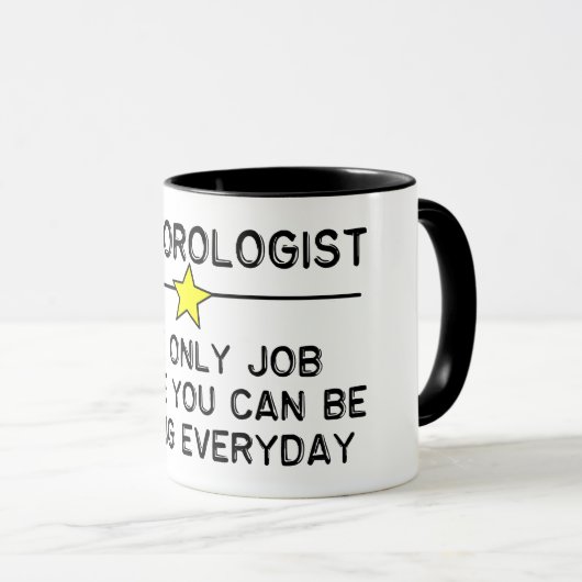 Meteorologe Job Tasse (VorderseiteRechts)