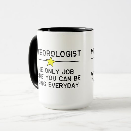 Meteorologe Job Tasse (Vorderseite Links)