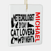Meteorologe Lieben Cats CUSTOM Keramikornament (Rechts)