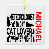 Meteorologe Lieben Cats CUSTOM Keramikornament (Rückseite)