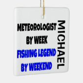 Meteorologe Lieben Fischen CUSTOM Keramikornament (Rechts)