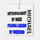 Meteorologe Lieben Fischen CUSTOM Keramikornament (Links)