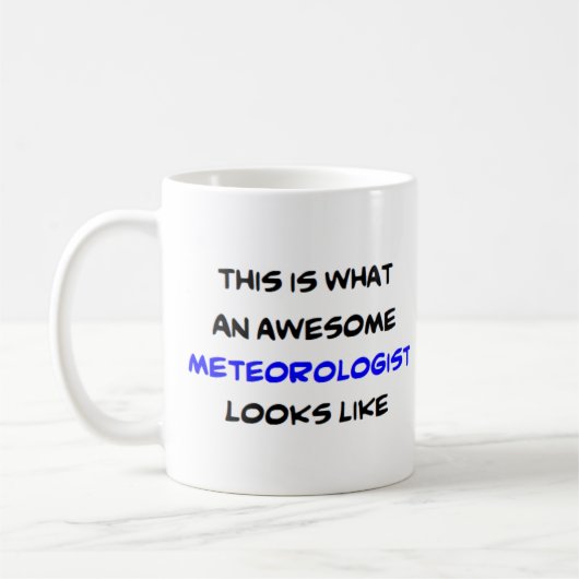 Meteorologe, phantastisch kaffeetasse (Links)