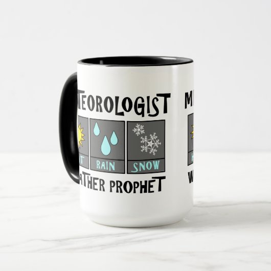 Meteorologe Weather Prophet Tasse (Vorderseite Links)