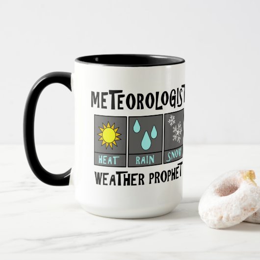 Meteorologe Weather Prophet Tasse (Mit Donut)