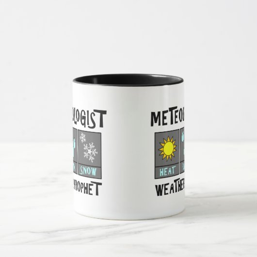 Meteorologe Wetterprophet Tasse (Zentrum)