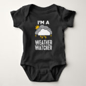 Meteorologe Wetterwetter Meteorologie Baby Strampler (Vorderseite)