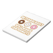 Meteorologe Wird für Donuts arbeiten Notizblock (Rotiert)