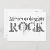 Meteorologen Rock Postkarte (Vorne/Hinten)
