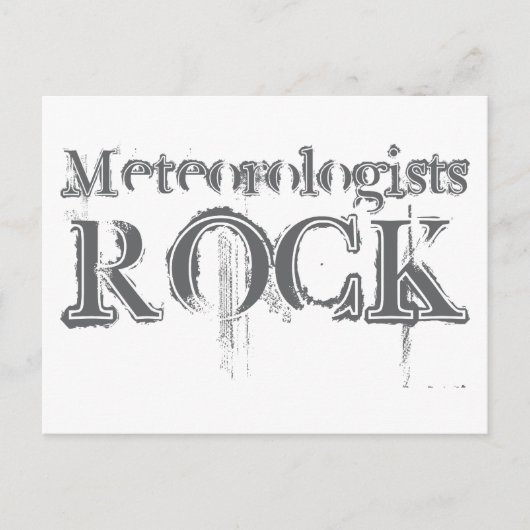 Meteorologen Rock Postkarte (Vorderseite)