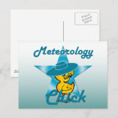 Meteorologie Chick #7 Postkarte (Vorne/Hinten)