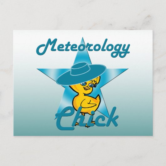 Meteorologie Chick #7 Postkarte (Vorderseite)