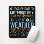 Meteorologie heißt Wetter ist das Spiel Mousepad (Mit Mouse)