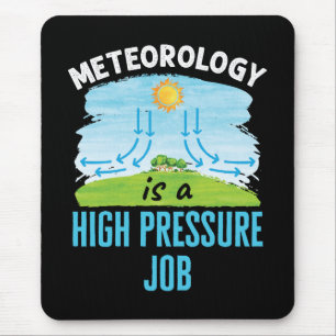 Meteorologie ist ein Hochdruck-Jobwetter Mousepad