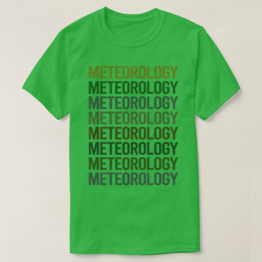 Meteorologie-Meteorologe T-Shirt (Design vorne)