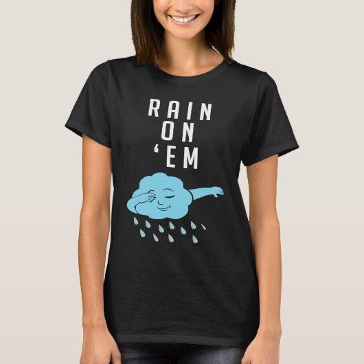 Meteorologie Regen Cloud Wetherman Reporter T-Shirt (Vorderseite)