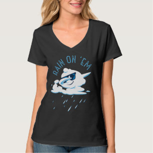 Meteorologie Regen Cloud Wetherman Reporter T-Shirt
