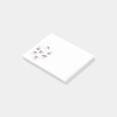 Meteorologie Spaß Regenwetter und Regenschirme Post-it Klebezettel (angewinkelt)