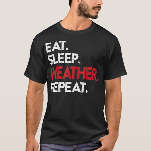 Meteorologie Wetterman Storm Chaser Tornado T-Shirt (Vorderseite)