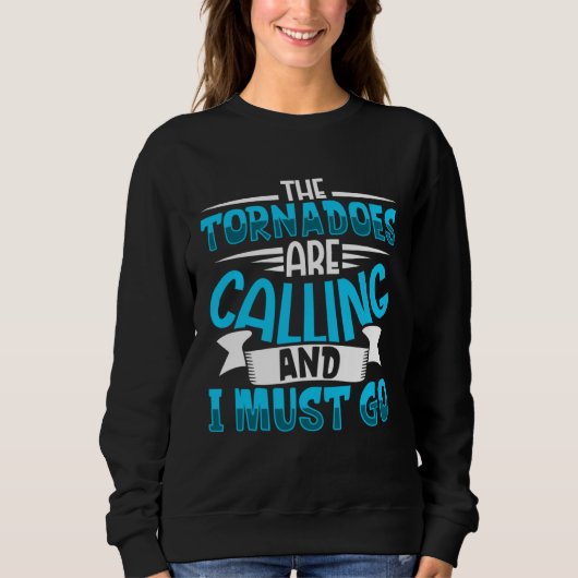 Meteorology Kids Tornado Storm Chasing Storm Fan Sweatshirt (Vorderseite)