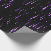 Meteorregen - lila geschenkpapier (Ecke)