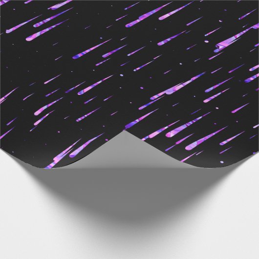 Meteorregen - lila geschenkpapier (Ecke)