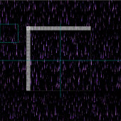 Meteorregen - lila stoff (Kachel)