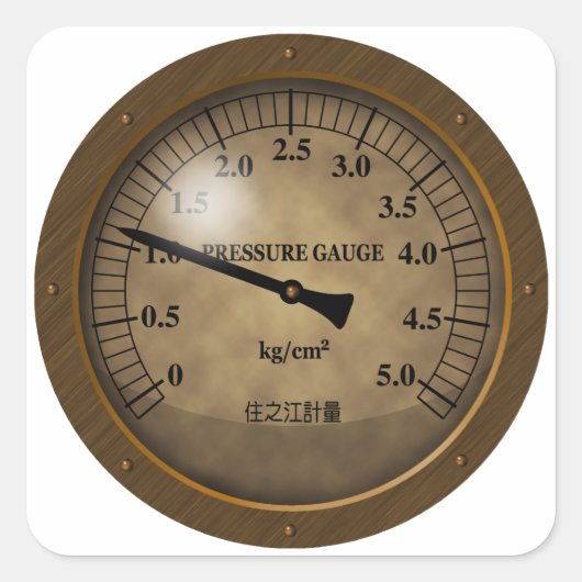 meter1 quadratischer aufkleber (Vorderseite)