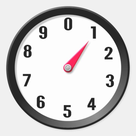 Meter 1 runder aufkleber (Vorderseite)